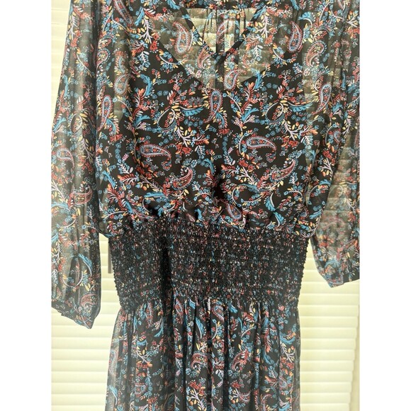 Anthropologie Virginia Day Tripper Dress Lined Smocked Waist Size Small - Picture 6 of 14